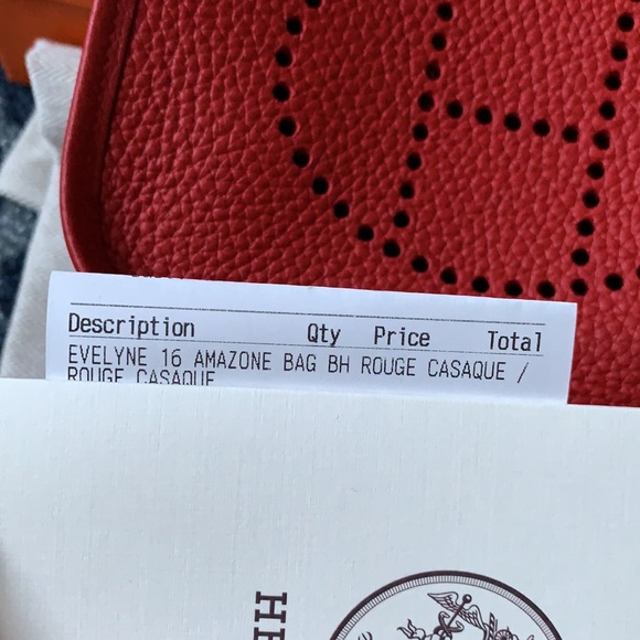 A112- 💯 % authentic Hermès 16 Amazone Bag ( Mini Evelyn) - Picture 10 of 14
